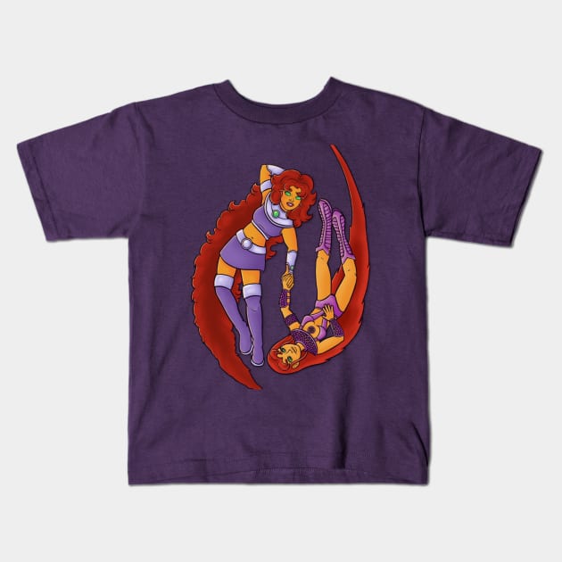 Costume Swap - Starfire Kids T-Shirt by Kame630